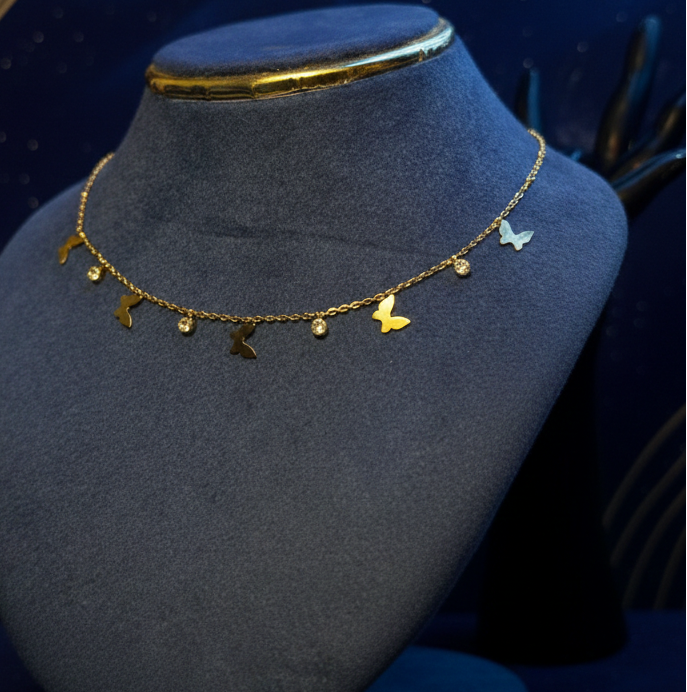Papillon Charms Neck Chain